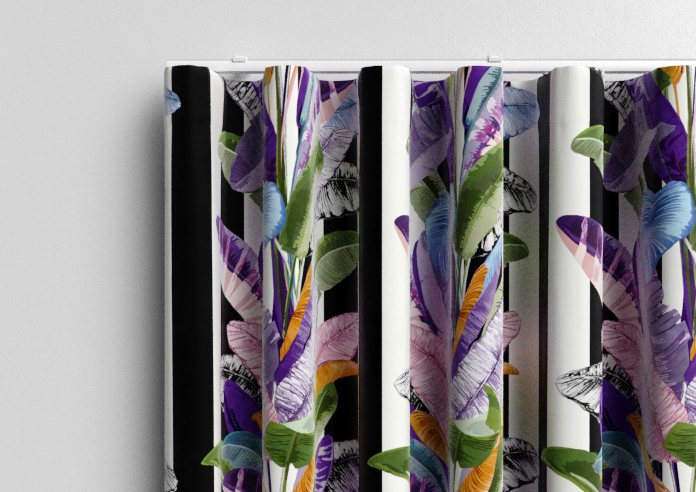 Palm Springs, Black Stripe - Made To Measure Curtains - Image 13